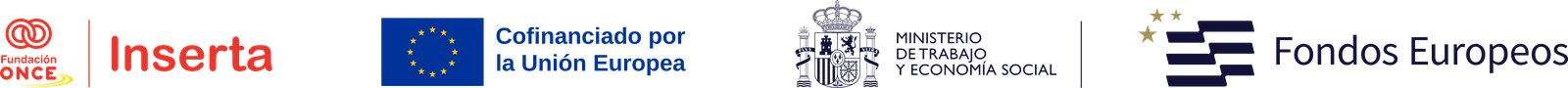 Logotipos oficiales de las entidades que financian el programa INSERTA-AVALON